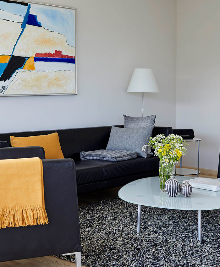 105M2 Penthouse Hotellejlighed Stue