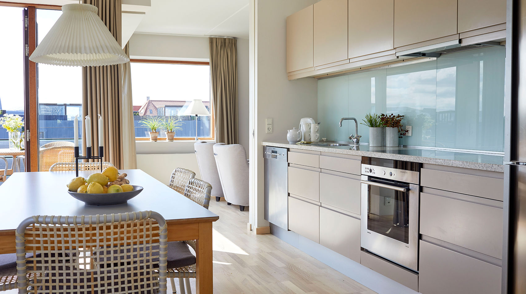 77m2 One-bed Hotellejligheder Koekken